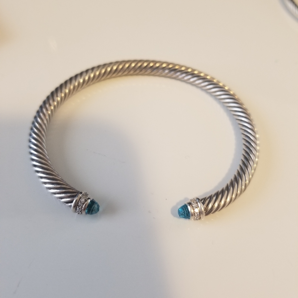 David Yurman Blue Topaz Bracelet